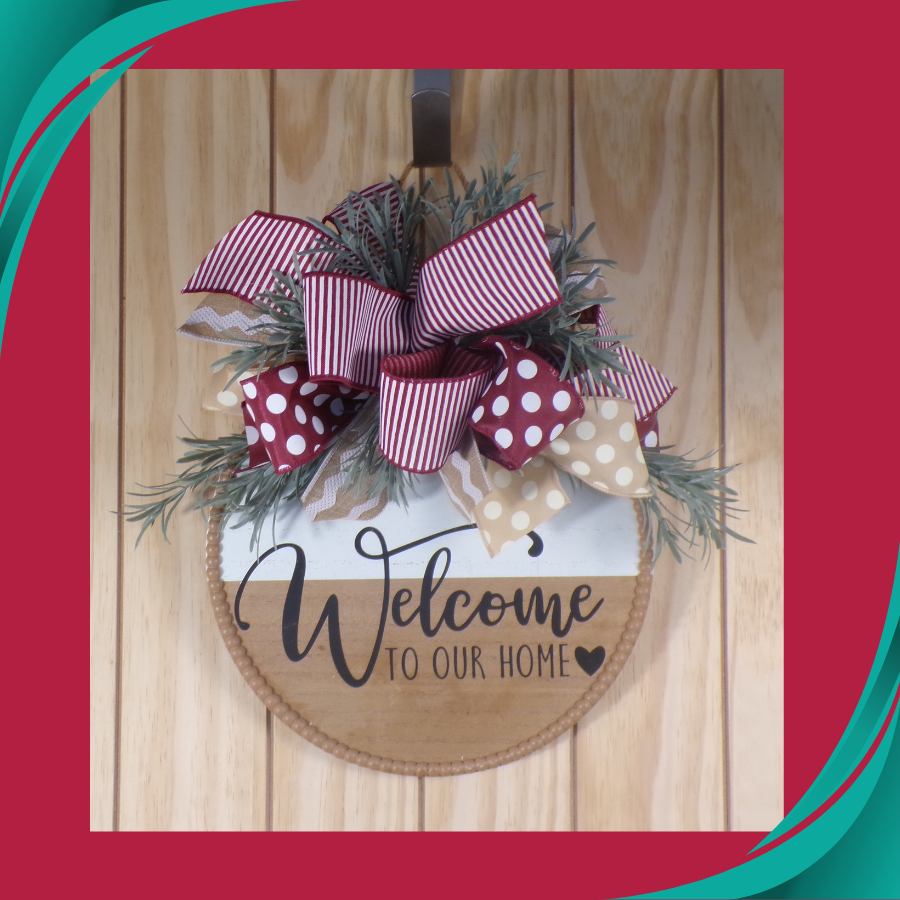 Welcome to Our Home Door Hanger