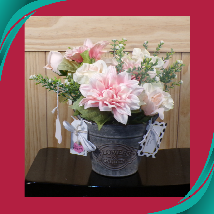 Pink Blossom Farmhouse Arrangement